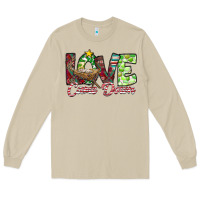 Mushroom Love Came Down Long Sleeve Tee - CowhideDigitalArt