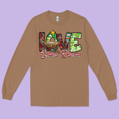 Love Came Down Long Sleeve Tee Designed By Cowhidedigitalart