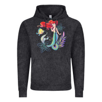 Vintage Black the little mermaid ari  and flounder sea t shirt Vintage Hoodie - artisFamous