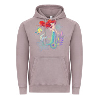 Vintage Zinc the little mermaid ari  and flounder sea t shirt Vintage Hoodie - artisFamous