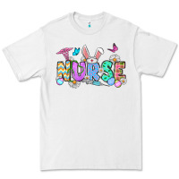 White Easter Nurse Premium Tee - OliviaCreatesArt