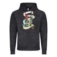 Vintage Black alan a dale rooster  oo de lally golly what a day tattoo watercolor pa Vintage Hoodie - artisFamous