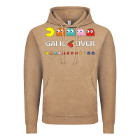 Vintage Coffee cool retro 80s pacman ghosts video games Vintage Hoodie - artisFamous