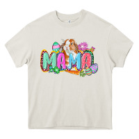 Cream Western Mama Easter Heavy Core Tee - CowGirlArtShop