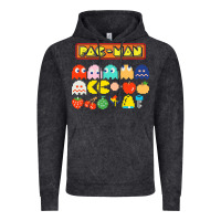 Vintage Black 80s pacman ghosts video games Vintage Hoodie - artisFamous