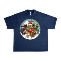 Navy Joy gingerbread Urban Heavy Tee - FaDigitalArtStudio