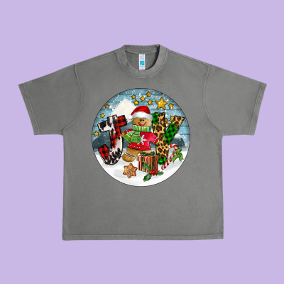 Joy Gingerbread Urban Heavy Tee Designed By Fadigitalartstudio