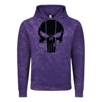 Cloud Purple the punisher skull black Vintage Hoodie - artisFamous