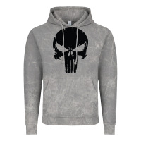 The Punisher Skull Black Vintage Hoodie | Teevron