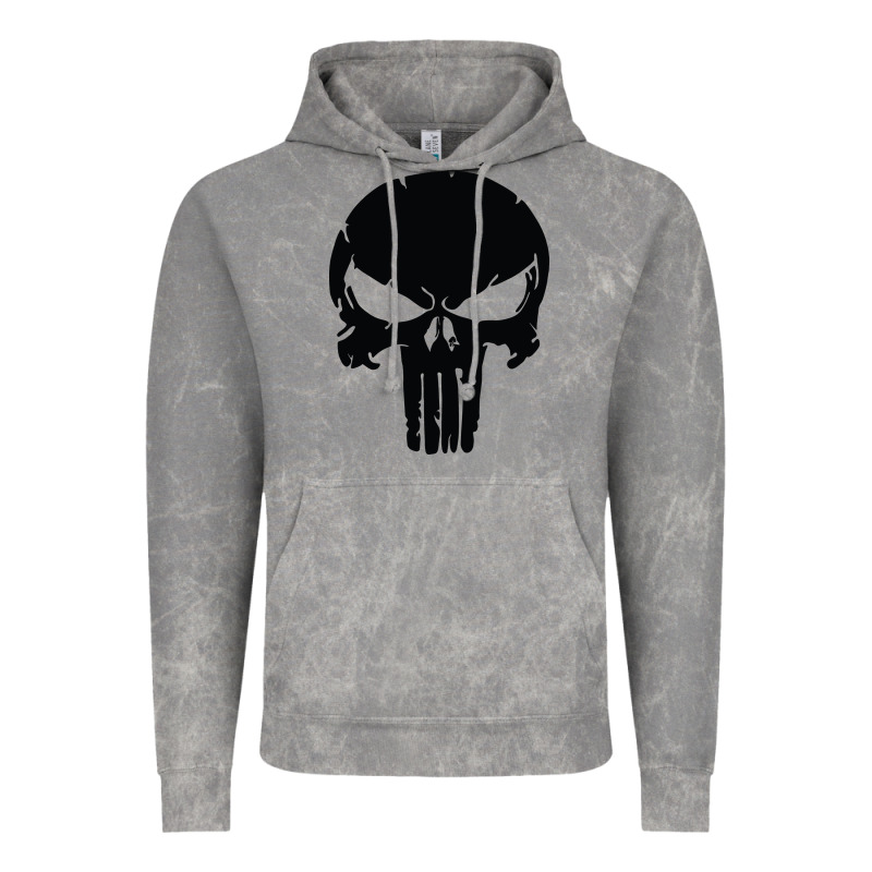 The Punisher Skull Black Vintage Hoodie by artisFamous | Teevron