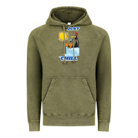 Vintage Olive Just Chill Vintage Hoodie - artisFamous