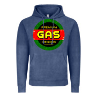 Vintage Denim GARAGE CAR GASOLINE Vintage Hoodie - artisFamous