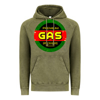 Vintage Olive GARAGE CAR GASOLINE Vintage Hoodie - artisFamous