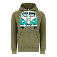 Vintage Olive hippie surf van Vintage Hoodie - artisFamous