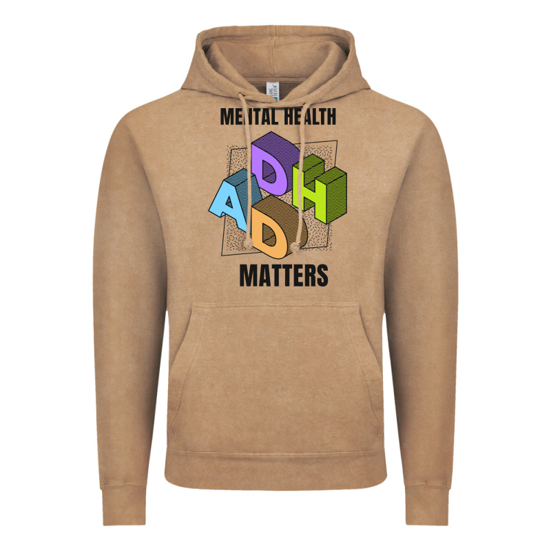 Adhd Mental Health Matters Vintage Hoodie by artisFamous | Teevron