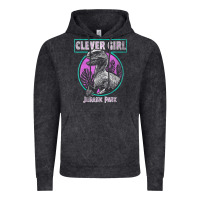 Vintage Black distressed teal raptor clever girl t shirt Vintage Hoodie - artisFamous