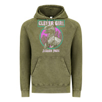 Vintage Olive distressed teal raptor clever girl t shirt Vintage Hoodie - artisFamous