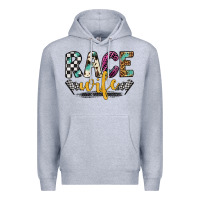Heather Grey race wife Premium Hoodie - Artiststas
