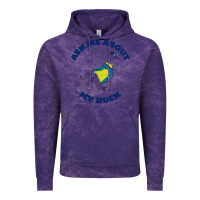 Cloud Purple ask me about my duck Vintage Hoodie - artisFamous