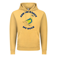 Vintage Mustard ask me about my duck Vintage Hoodie - artisFamous