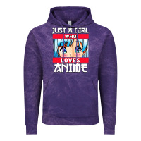 Cloud Purple just a girl who loves anime japanese cute Vintage Hoodie - artisFamous