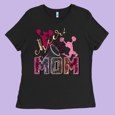 Cheer Mom Ladies Tee Designed By Fadigitalartstudio