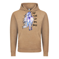 Vintage Coffee just a girl who loves horses Vintage Hoodie - artisFamous
