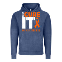 Vintage Denim just cure it ms multiple sclerosis awareness Vintage Hoodie - artisFamous
