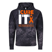 Cloud Black just cure it ms multiple sclerosis awareness Vintage Hoodie - artisFamous