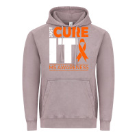 Vintage Zinc just cure it ms multiple sclerosis awareness Vintage Hoodie - artisFamous