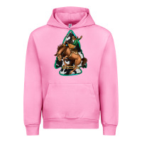 Fuchsia Pink bucking bronco arrowhead Urban Hoodie - Jasminsmagicworld