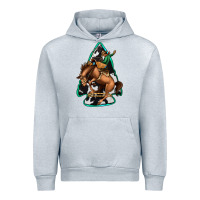 Heather Grey bucking bronco arrowhead Urban Hoodie - Jasminsmagicworld