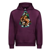 Mauve Wine bucking bronco arrowhead Urban Hoodie - Jasminsmagicworld