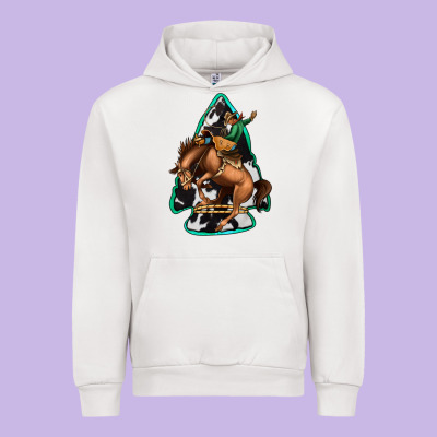 Bucking Bronco Arrowhead Urban Hoodie Designed By Jasminsmagicworld