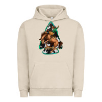 Pigment French Oak bucking bronco arrowhead Urban Hoodie - Jasminsmagicworld