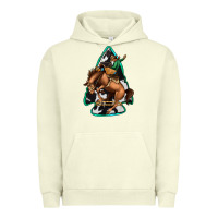 Pigment Pistachio bucking bronco arrowhead Urban Hoodie - Jasminsmagicworld