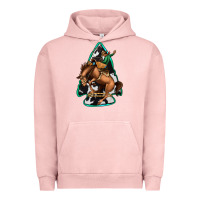 Pigment Salmon bucking bronco arrowhead Urban Hoodie - Jasminsmagicworld