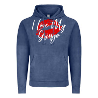 Vintage Denim kiss lips i love my gringo wife girlfriend premium Vintage Hoodie - artisFamous