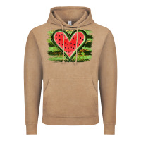 Vintage Coffee Watermelon Heart Vintage Hoodie - artisFamous