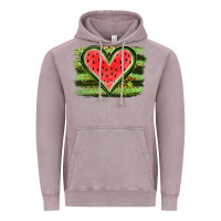 Vintage Zinc Watermelon Heart Vintage Hoodie - artisFamous