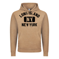 Vintage Coffee long island ny gym style distressed amber print Vintage Hoodie - artisFamous