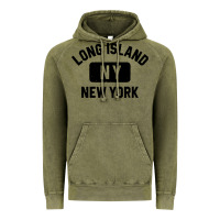 Vintage Olive long island ny gym style distressed amber print Vintage Hoodie - artisFamous