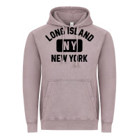 Vintage Zinc long island ny gym style distressed amber print Vintage Hoodie - artisFamous