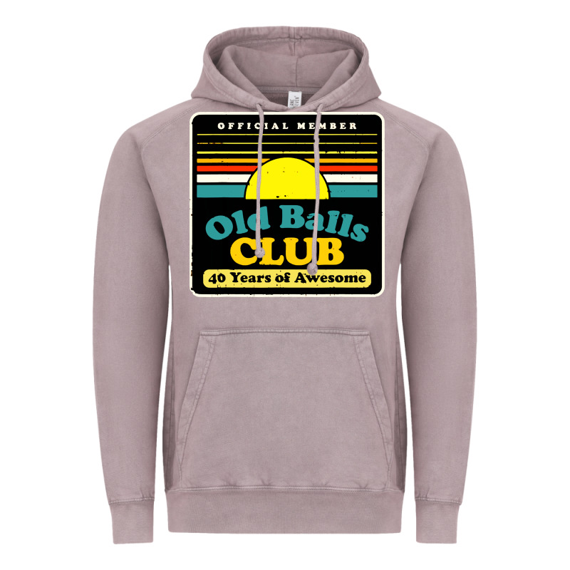 Mens Old Balls Club 40 Years Awesome Vintage Hoodie by artisFamous | Teevron