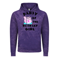 Cloud Purple mens peppa pig daddy of the birthday Vintage Hoodie - artisFamous
