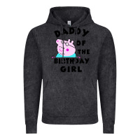 Vintage Black mens peppa pig daddy of the birthday Vintage Hoodie - artisFamous
