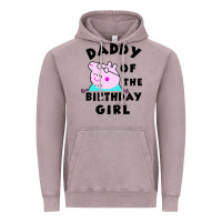 Vintage Zinc mens peppa pig daddy of the birthday Vintage Hoodie - artisFamous
