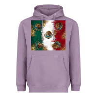 Lavender Mexican Flag Heavyweight Hoodie - RanaPortraitStore