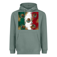 Sage Mexican Flag Heavyweight Hoodie - RanaPortraitStore