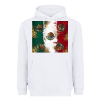 White Mexican Flag Heavyweight Hoodie - RanaPortraitStore